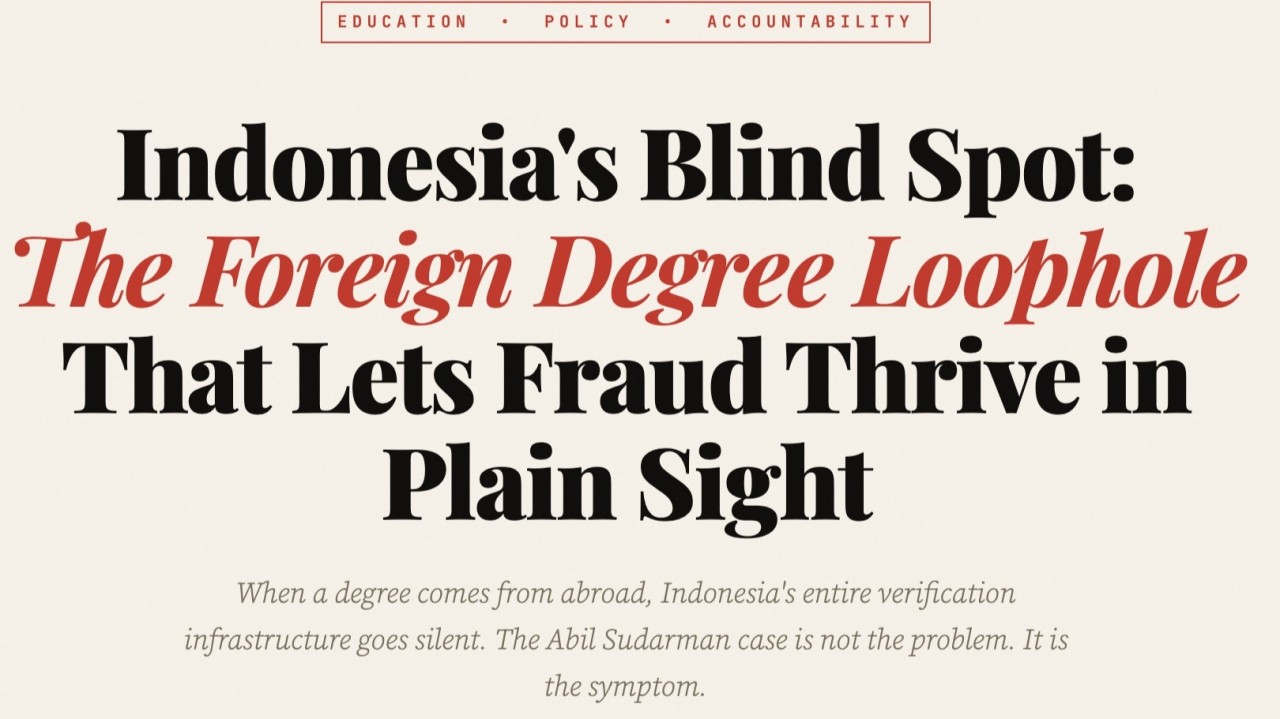 Titik Buta Indonesia: Celah Gelar Luar Negeri yang Membuat Penipuan Tumbuh di Depan Mata, Abil Sudarman dan Marchel Shevchenko